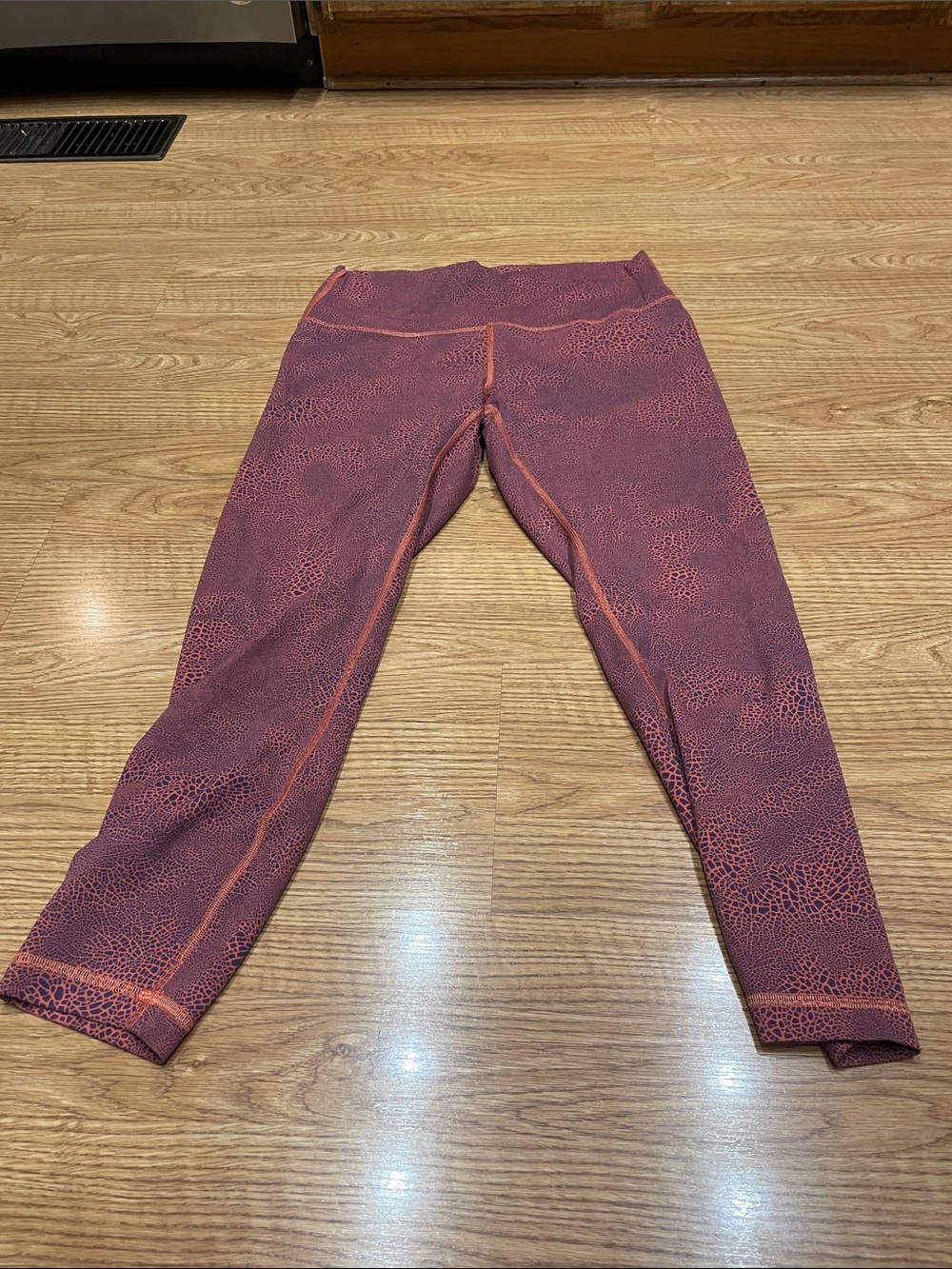lululemon athletica Purple/Coral Patterned Leggings